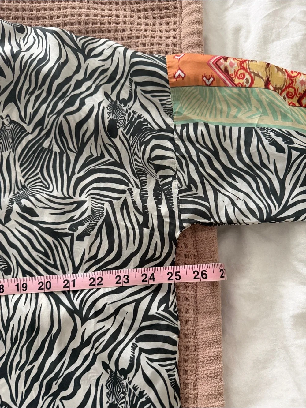 Johnny Was Zebra Print Button-Down Top - Picture 5 of 8